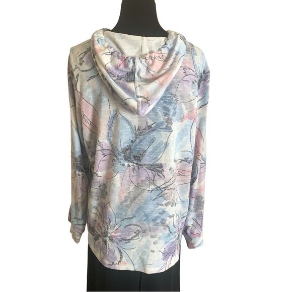 Alfred Dunner Lightweight Knitted Hoodie, Size Medium - Picture 5 of 8